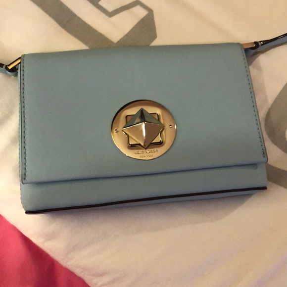 Kate Spade NewburyLane SallyBlue Leather CrossBody - Picture 5 of 5